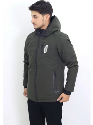 Hk Premium Erkek Kışlık Mont Su Itici Rüzgar Geçirmez Kapüşonlu Kalın Sport Outdoor Parka
