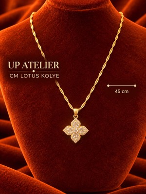 CM Jewelry Yeni Sezon Zirkon Taşlı Çelik Kolyeler 45CM
