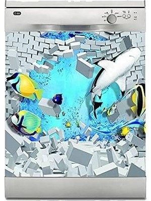 SBN - Store Prime Bulaşık Makinesi Kaplama Beyaz Eşya Kaplama 3D Sualtı