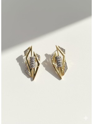 Regina Accessories Geometrik Tasarım Modern Küpe