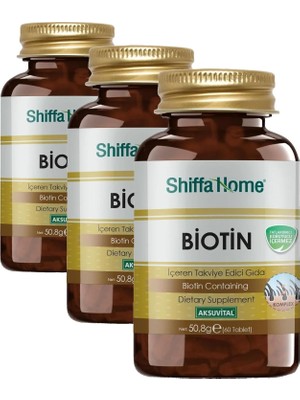 SBN - Store Prime Shiffa Biotin 60 Tablet 750 Mg (3 Paketi)
