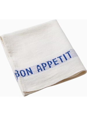Charvet Editions Bon Appetit Yazılı Keten Peçete 45 x 35 cm