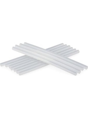 SBN - Store Prime Ince Mum Silikon Çubuk 7.5 mm x 150 mm (20 Adet) | Şeffaf Silikon Mum | Silikon Tabancası Için Uyumlu Yapıştırıcı Çubuklar