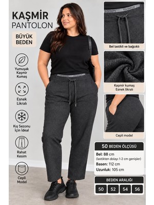 Ferz Büyük Beden Kaşmir Pantolon