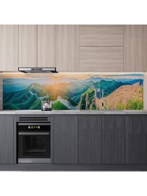 SBN - Store Prime Mutfak Tezgah Arası Folyo Kaplama Folyosu Çin Seddi 60X100 cm