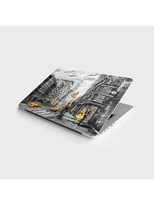 SBN - Store Prime Laptop Bilgisayar Notebook Pc Kaplama Etiketi Newyork Yağlıboya