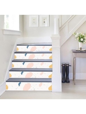 SBN - Store Prime Merdiven Folyo Kaplama (18X120 cm 5 Adet) Venedik Mermer