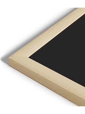 SBN - Store Prime U Marka Kara Tahta, 58,4 x 43,2 Cm, Meşe Çerçeve