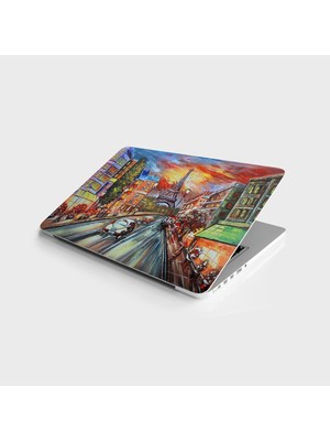 SBN - Store Prime Laptop Bilgisayar Notebook Pc Kaplama Etiketi Eyfel Yağlıboya