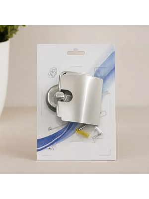 Mabelme Store Vidalı Metal Wc Kağıtlık Geniş Kapaklı