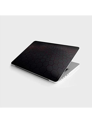SBN - Store Prime Laptop Bilgisayar Notebook Pc Kaplama Etiketi 3D Altıgen Karbon