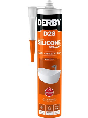 D28 Genel Amaçlı Silikon Beyaz - 280G