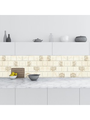 SBN - Store Prime Mutfak Tezgah Arası Folyo Kaplama Folyosu Doğal Mermer 60X300 cm
