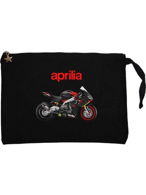 Z zepplin Aprilia 675RS Siyah Clutch Astarlı Cüzdan / El Çantası