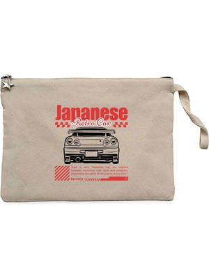 Z zepplin Japanese Gtr Krem Clutch Astarlı Cüzdan / El Çantası