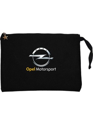 Z zepplin Opel Motorsport Siyah Clutch Astarlı Cüzdan / El Çantası