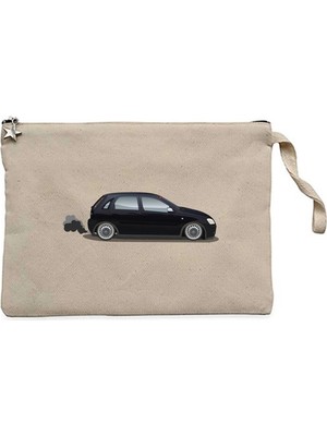 Z zepplin Opel Corsa Krem Clutch Astarlı Cüzdan / El Çantası