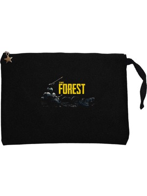 Z zepplin The Forest Skull Siyah Clutch Astarlı Cüzdan / El Çantası