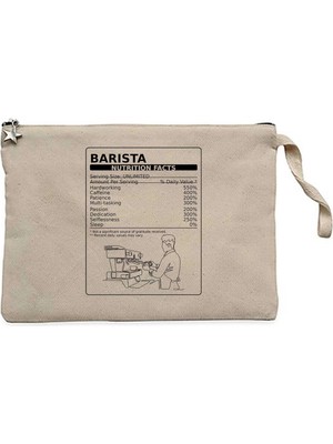 Z zepplin Barista Nutrition Krem Clutch Astarlı Cüzdan / El Çantası