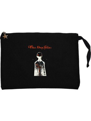 Z zepplin Three Days Grace Human Siyah Clutch Astarlı Cüzdan / El Çantası