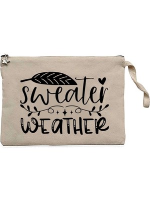 Z zepplin The Neighbourhood Sweather Weather Krem Clutch Astarlı Cüzdan / El Çantası
