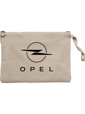 Z zepplin Opel New Logo Krem Clutch Astarlı Cüzdan / El Çantası