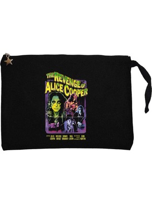 Z zepplin Alice Cooper The Revenge Of Siyah Clutch Astarlı Cüzdan / El Çantası