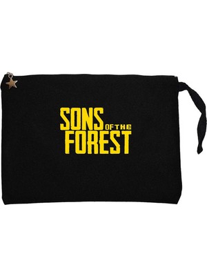 Z zepplin Sons Of The Forest Siyah Clutch Astarlı Cüzdan / El Çantası