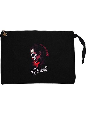 Z zepplin Joker Siyah Clutch Astarlı Cüzdan / El Çantası