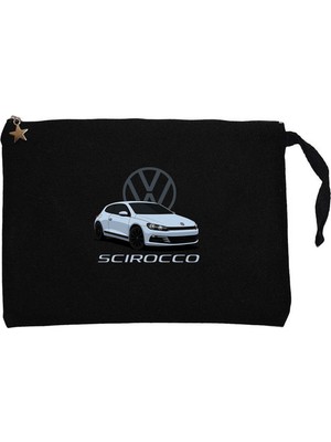 Z zepplin Volkswagen Scirocco Siyah Clutch Astarlı Cüzdan / El Çantası