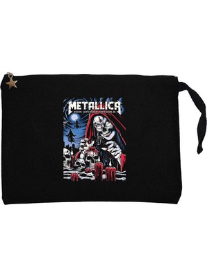 Z zepplin Metallica 2025 Tour Siyah Clutch Astarlı Cüzdan / El Çantası