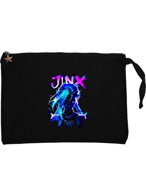 Z zepplin Jinx Siyah Clutch Astarlı Cüzdan / El Çantası