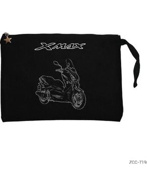 Z zepplin Xmax Sketching Siyah Clutch Astarlı Cüzdan / El Çantası