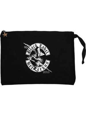 Z zepplin Black Label Society Berzerkus Siyah Clutch Astarlı Cüzdan / El Çantası