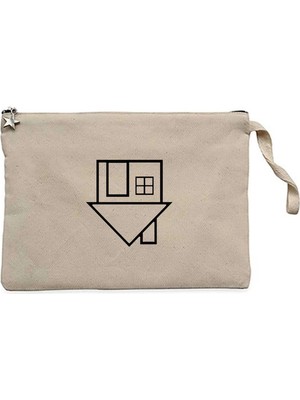 Z zepplin The Neighbourhood Logo Krem Clutch Astarlı Cüzdan / El Çantası