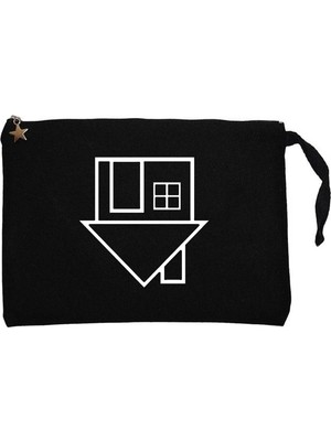 Z zepplin The Neighbourhood Black Logo Siyah Clutch Astarlı Cüzdan / El Çantası