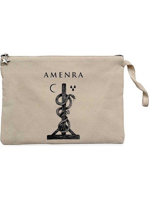 Z zepplin Amenra Kreuz Snake Krem Clutch Astarlı Cüzdan / El Çantası