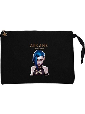 Z zepplin Arcane Lol Siyah Clutch Astarlı Cüzdan / El Çantası