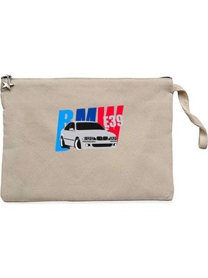 Z zepplin Bmw E39 Sport Krem Clutch Astarlı Cüzdan / El Çantası