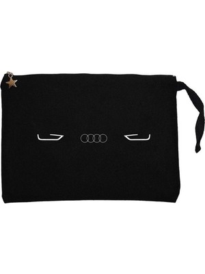 Z zepplin Audi Far ve Panjur Siyah Clutch Astarlı Cüzdan / El Çantası
