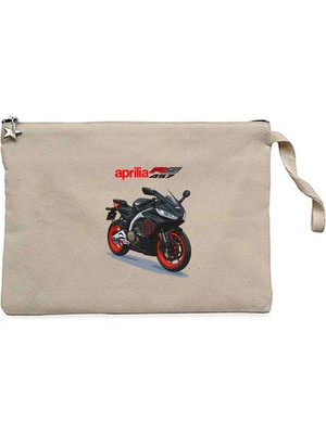 Z zepplin Aprilia 457RS Krem Clutch Astarlı Cüzdan / El Çantası