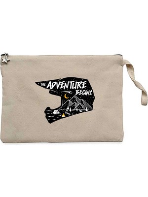 Z zepplin The Adv Entura Begins Krem Clutch Astarlı Cüzdan / El Çantası