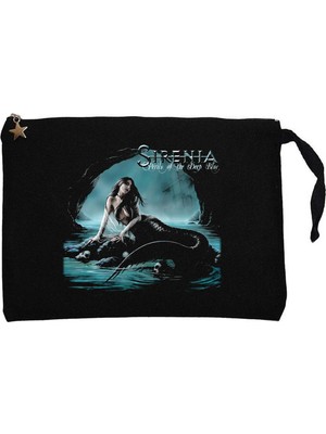 Z zepplin Sirenia Perils Of The Deep Blue Siyah Clutch Astarlı Cüzdan / El Çantası