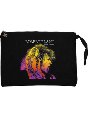 Z zepplin Robert Plant Manic Nirvana Siyah Clutch Astarlı Cüzdan / El Çantası