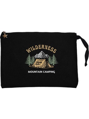 Z zepplin Mountain Camping Siyah Clutch Astarlı Cüzdan / El Çantası