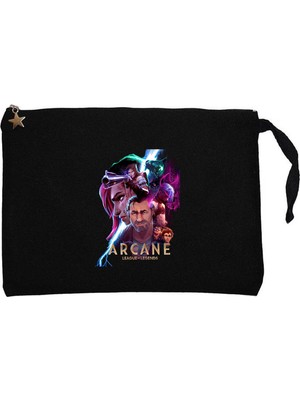 Z zepplin Arcane Siyah Clutch Astarlı Cüzdan / El Çantası