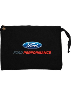 Z zepplin Ford Performance Siyah Clutch Astarlı Cüzdan / El Çantası