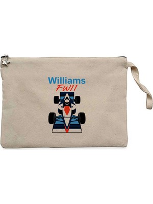 Z zepplin F1 Williams Krem Clutch Astarlı Cüzdan / El Çantası