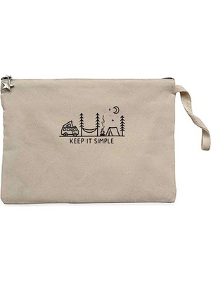 Z zepplin Keep It Simple Krem Clutch Astarlı Cüzdan / El Çantası