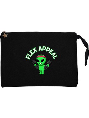 Z zepplin Alien Lifting Siyah Clutch Astarlı Cüzdan / El Çantası